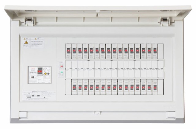 テンパール工業 MAG37222IC3 オール電化対応住宅盤 扉付 リミッタースペース無し 75A 22+2の通販は