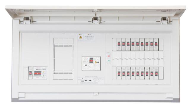 テンパール工業 MALG35062IB2E4 オール電化対応住宅盤 扉付 リミッタースペース付 50A 6+2の通販は