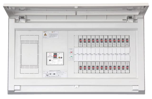 十パール産業 MALG36102 標準尺度住まい分電盤 扉付 リミッタースペース付 60A 1EX8 2EX2