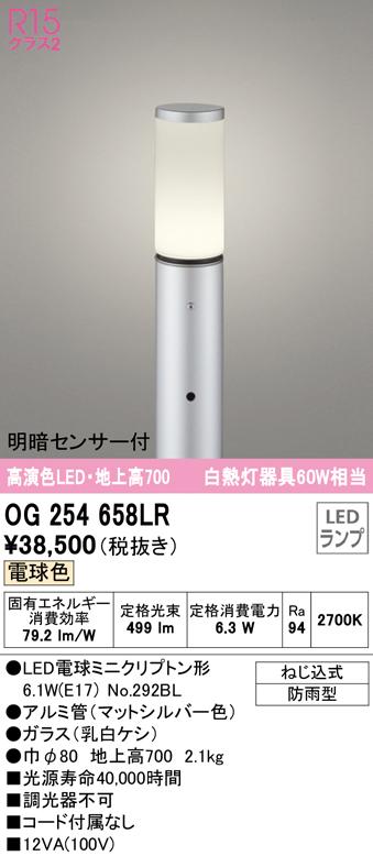 オーデリック OG254658LR エクステリアライト LEDランプ 電球色 明暗センサー付 ODELIC