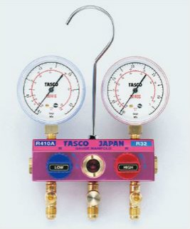 タスコ TASCO TA122GV-1 R410A/R32ゲージマニホールドキット