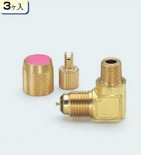 タスコ TASCO TA233F-22 R410A用PTフレアエルボ5/16フレアX1/4PT 3ケ入