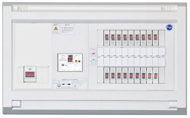 テンパール工業 YAG310222IB4 オール電化対応住宅盤 扉無し リミッタースペース無し 100A 22+2