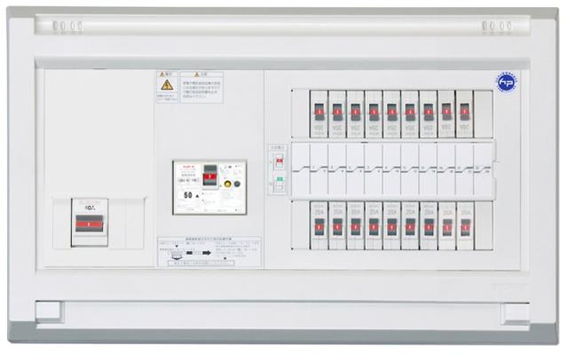 テンパール工業 YAG35222IB4 オール電化対応住宅盤 扉無し リミッタースペース無し 50A 22+2