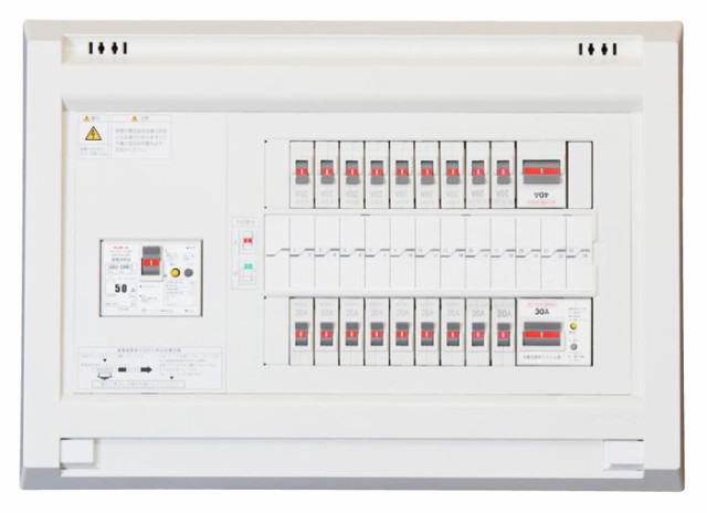 テンパール工業 YAG36101IT2A4 発電システム対応住宅盤 扉無し リミッタースペース無し 60A 10+1の通販は 36,223円