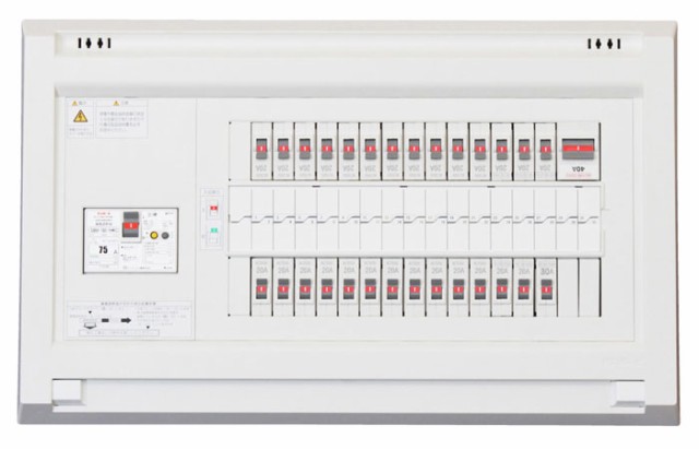 テンパール工業 YAG36162IA4 オール電化対応住宅盤 扉無し リミッタースペース無し 60A 16+2の通販は 27,348円