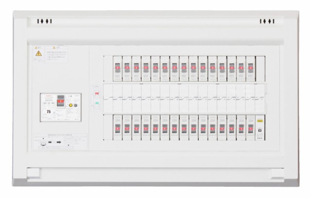 テンパール工業 YAG36261LA1 機能付住宅用分電盤 扉無し リミッタースペース無し 60A 26+1