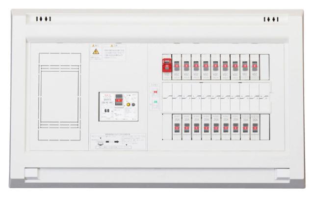 テンパール工業 YALG36342F1 機能付住宅用分電盤 扉無し リミッタースペース付 60A 34+2