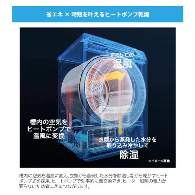 ハイアール JZ-K90A-W 衣類ケア乾燥機 9.0kg FUWATO ホワイト ヒートポンプ乾燥 ミストケア 2way排水 大容量乾燥 Haier (法人限定) (代引不可)