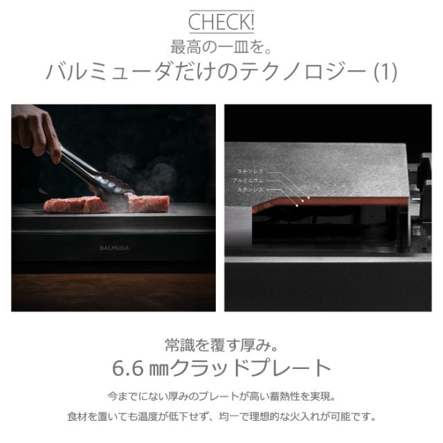 バルミューダ K10A-BK バルミューダ ザ プレート プロ ステンレス 