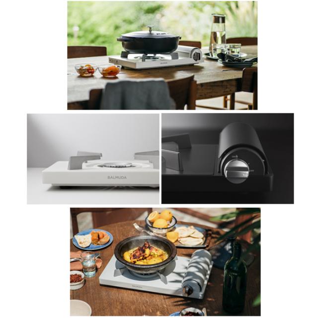バルミューダ KGS01JP-WH テープコンロ 白いこと 身寄り用 Table Stove 速見表暖房器 膳だて 一皿分の料理 着飾る 卓上 ヒートパネル操作手順 BALMUDA