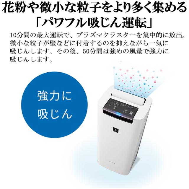 シャープ KI-RS40-W 加湿空気清浄機 プラズマクラスター2500 ホワイト