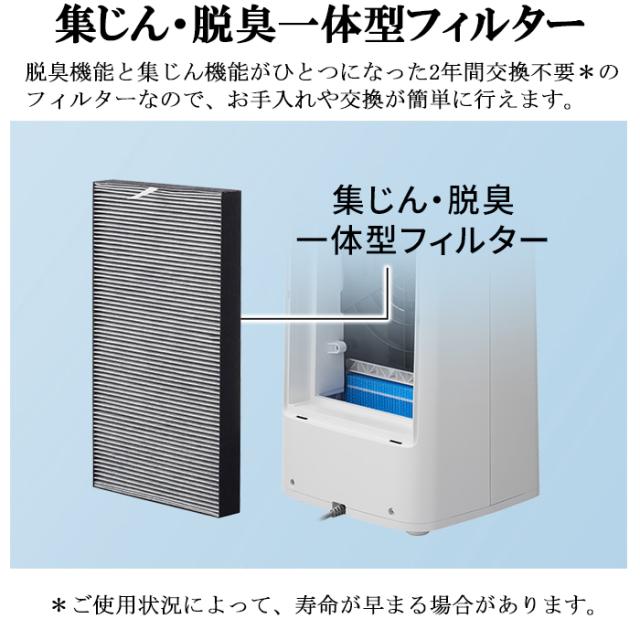 シャープ KI-RS40-W 加湿空気清浄機 プラズマクラスター2500 ホワイト