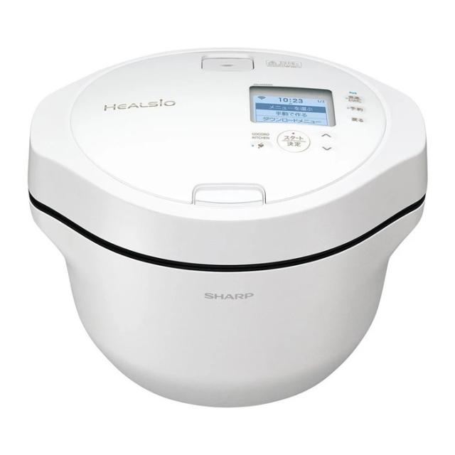 シャープ KN-HW24H-W ヘルシオ ホットクック 電気無水鍋 水なし自動調理鍋 2.4L プレミアムホワイト HEALSiO 料理 家電 お洒落 無線LAN SHARP