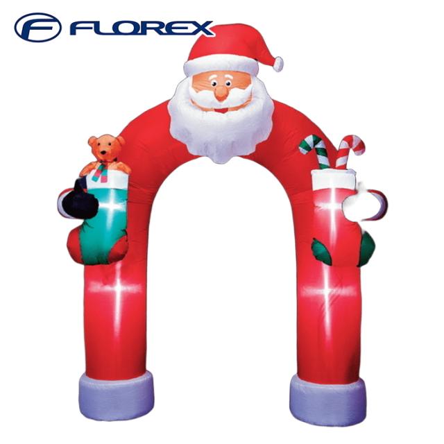 フローレックス KT-3349 270cmビッグアーチ クリスマス Xmas インフレータブル サンタクロース 飾り インテリア イルミネーション FLOREX (代引不可) 14,010円