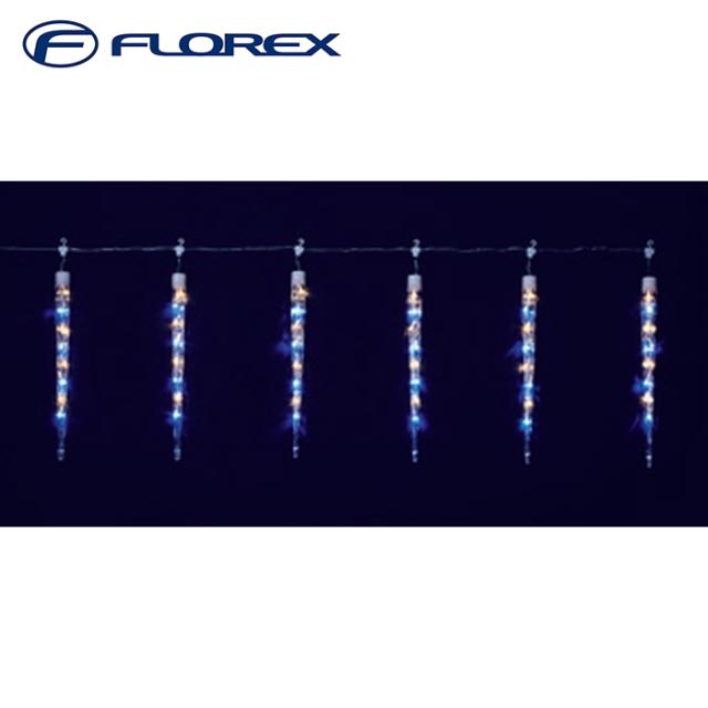 フローレックス KT-3617 6連アイスクル ホワイトゴールドLEDライト イルミネーション クリスマス Xmas FLOREX (代引不可)