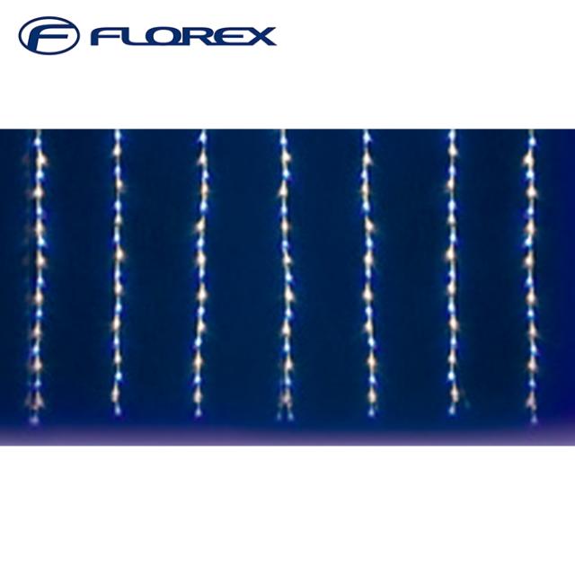 フローレックス KT-3633 3M×1MホワイトゴールドLEDつららライト 連結可 イルミネーション クリスマス Xmas FLOREX (代引不可)
