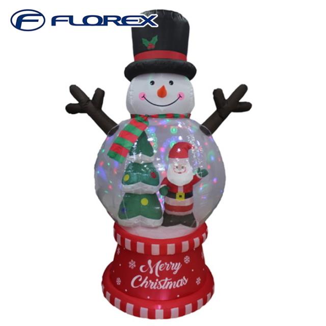 フローレックス KT-3640 240cmスノーマンドーム クリスマス Xmas インフレータブル 雪だるま 飾り インテリア FLOREX (代引不可)