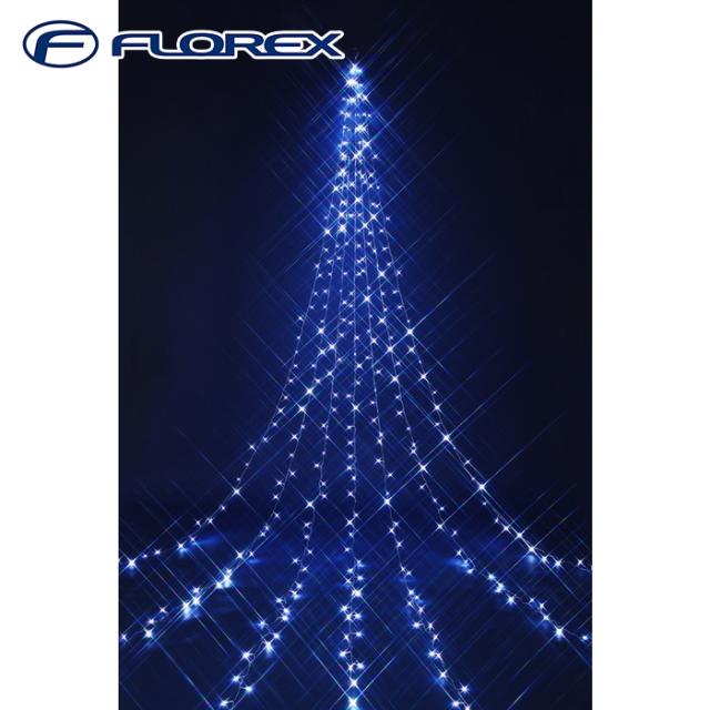 フローレックス KT-3831 5M 8ファンクションドレープライトホワイトLED イルミネーション クリスマス Xmas FLOREX (代引不可)