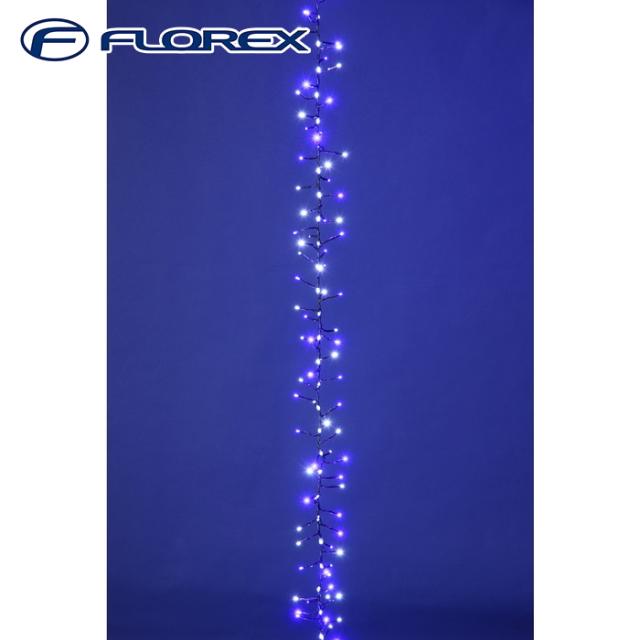 フローレックス KT-3867 300球ストリーマーエフェクトホワイトブルークラスターライト ストリングライト イルミネーション クリスマス Xmas FLOREX (代引不可)