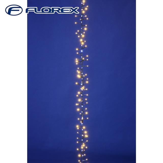 フローレックス KT-3869 300球ストリーマーエフェクトゴールドクラスターライト ストリングライト イルミネーション クリスマス Xmas FLOREX (代引不可)