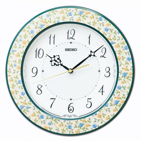 セイコー KX266Y 電波掛時計 木枠 スイープ お休み秒針 SEIKO
