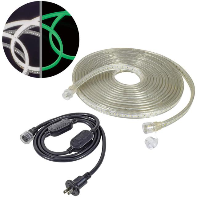 日動工業 LECN-R5LA-LW LEDコネクトライン 両面発光 5m 白 蓄光タイプ NICHIDO