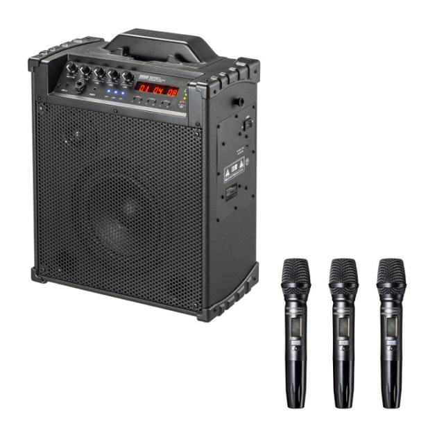 サンワサプライ MM-SPAMP16 ワイヤレスマイク付き拡声器スピーカー