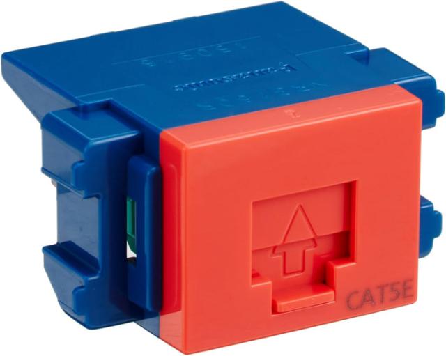 パナソニック NR3160R ぐっとすCAT5Eモジュラ埋込、レッド エンハンスドCAT5 (10個セット) Panasonic