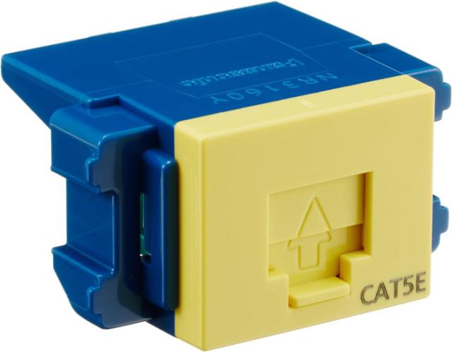 パナソニック NR3160Y ぐっとすCAT5Eモジュラ埋込、イエローエンハンスドCAT5 (10個セット) Panasonic