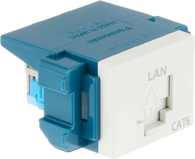 パナソニック NR3170W ぐっとすCAT6モジュラ(埋込、W) (10個セット) Panasonic