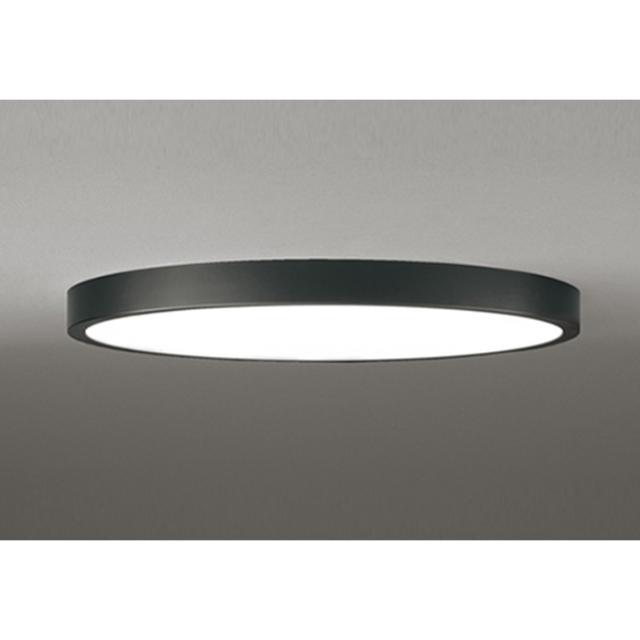 オーデリック OL291413BR LEDシーリングライト(フラットプレート/丸型) 〜12畳用 調光・調色タイプ 電球〜昼光色 ブラック コントローラー別売 ODELIC