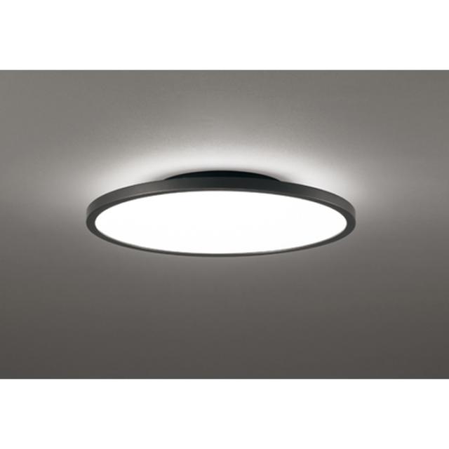 オーデリック OL291619BR LEDシーリングライト(フラットプレート/関節光切替) 〜12畳用 調光・調色タイプ 電球〜昼光色 ブラック (専用リモコン付属) ODELIC