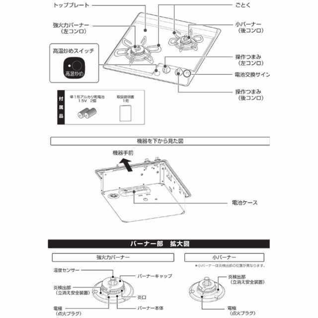 パロマ PD-202B-LP ビルトインガスコンロ 2口 45cm コンパクトキッチンシリーズ ニュートラルグレー プロパンガス用 Palomaの通販はau  PAY マーケット 住設と電材の洛電マート au PAY マーケット－通販サイト