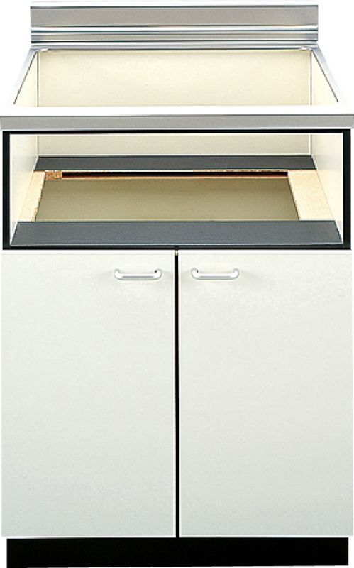 パロマビルトインコンロ用キャビネットPDC-610W-1 PDC-610B-1 PDC-610B-1.jpg