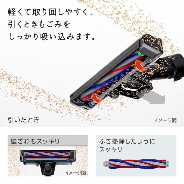 日立 PKV-BK3P(C) 紙パック式クリーナー かるパックスティック 