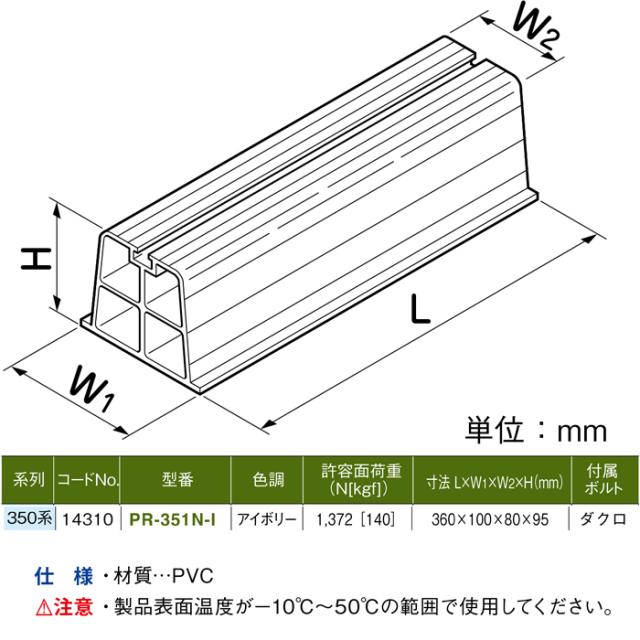 因幡電工　エアコン据付台 プラロック PR-351-I 20個 因幡電工 プラロック エアコン据付台 350系 アイボリー PR-351N-I (20