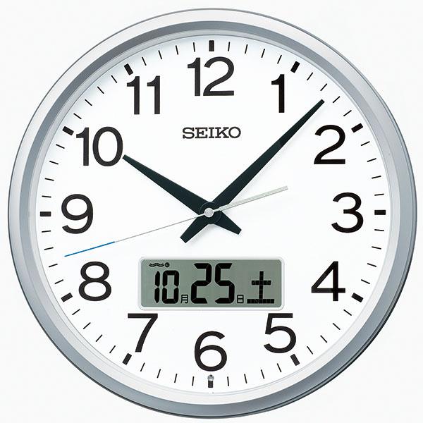 セイコー PT202S 電波掛時計 スイープ お休み秒針 チャイム 報時モニター カレンダー チャイム SEIKO