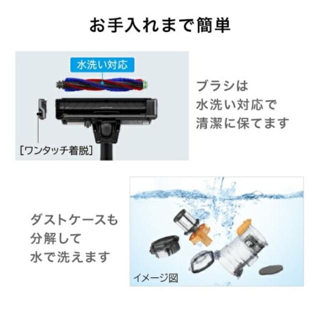 日立 PV-BL1C4-W ラクかるスティック コードレススティッククリーナー