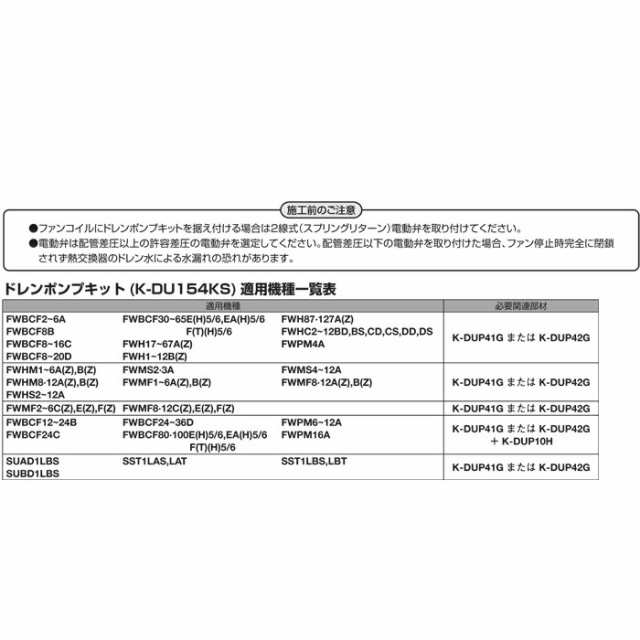 オーケー器材 K-DU154KS ドレンポンプキット ファンコイル・スポットエアコン用 (K-DU154HSの後継品)