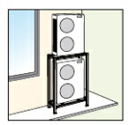 オーケー器材 PAキーパー 二段置台 塗装仕上げ K-KW15G (法人限定) オーケー器材 PAキーパー 二段置台 塗装仕上げ K-KW15G (法人限定)の