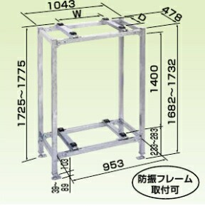 オーケー器材 PAキーパー 二段置台 溶融亜鉛メッキ仕上げ K-KWZ10G2 (法人限定)