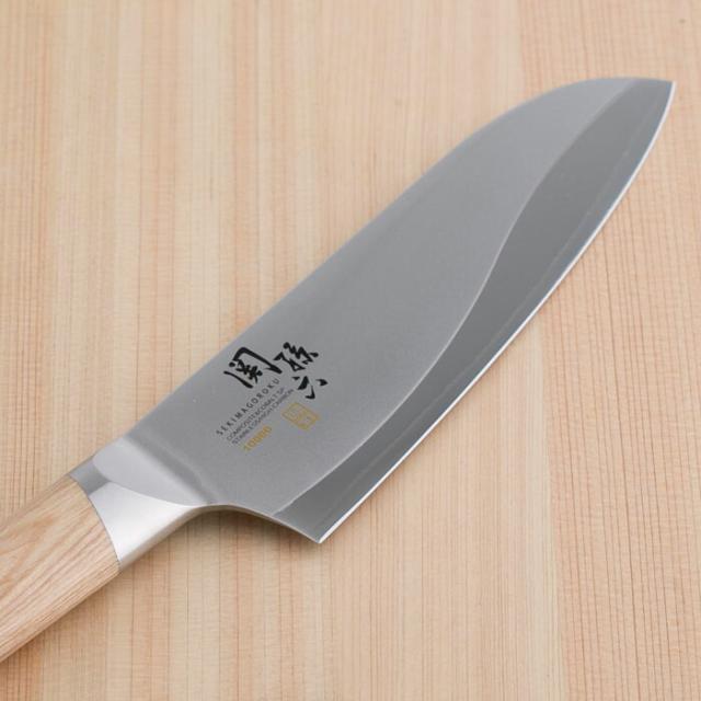 貝印 AE-5254・DH-2501 関孫六 10000CL 三徳 165mm・カーブキッチンバサミ 2点セット_3
