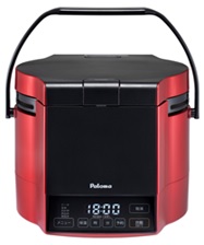 パロマ PR-M09TR 都市ガス用 マイコン電子ジャー付 ガス炊飯器 炊きわざ 0.9L 5.0合 プレミアムレッド×ブラック