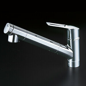 KVK KM6001JEC2 浄水器内蔵用シングルシャワー付混合栓(eレバー) 上面施工 (代引不可)の通販は