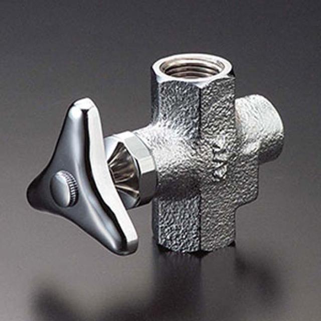 KVK K102 B型鉄管用短胴甲止水栓(ストレーナ内蔵)(代引不可)の通販は 4,836円