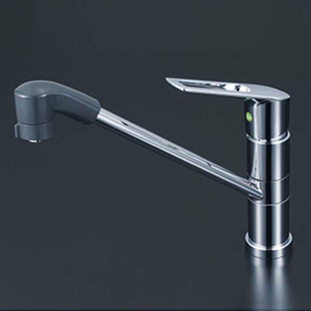 KVK KM5051ZTFR2EC シングルシャワー付混合栓(eレバー)200mmパイプ付(寒冷地用)(代引不可)の通販は 14,446円