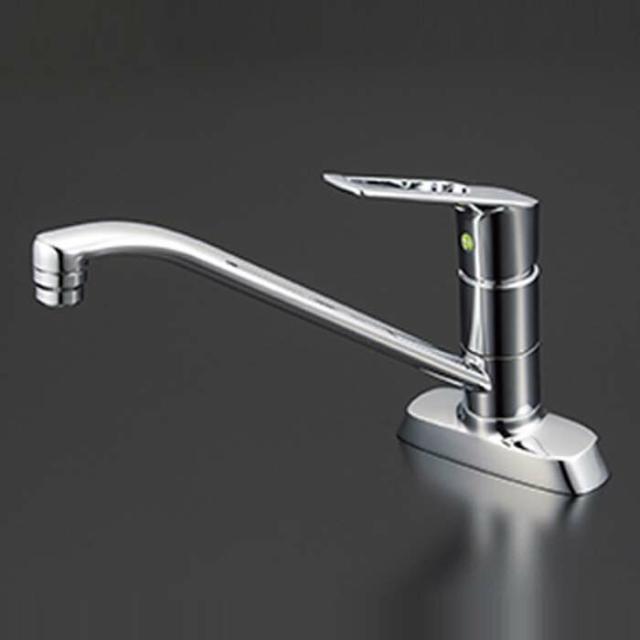 KVK KM5081TV8R2E シングル混合栓 吐水口回転規制80°(eレバー)(代引不可)