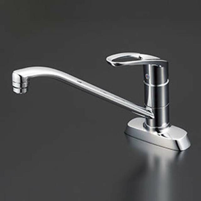 KVK KM5081ZTV8 シングル混合栓 吐水口回転規制80°(寒冷地用)(代引不可) 14,428円