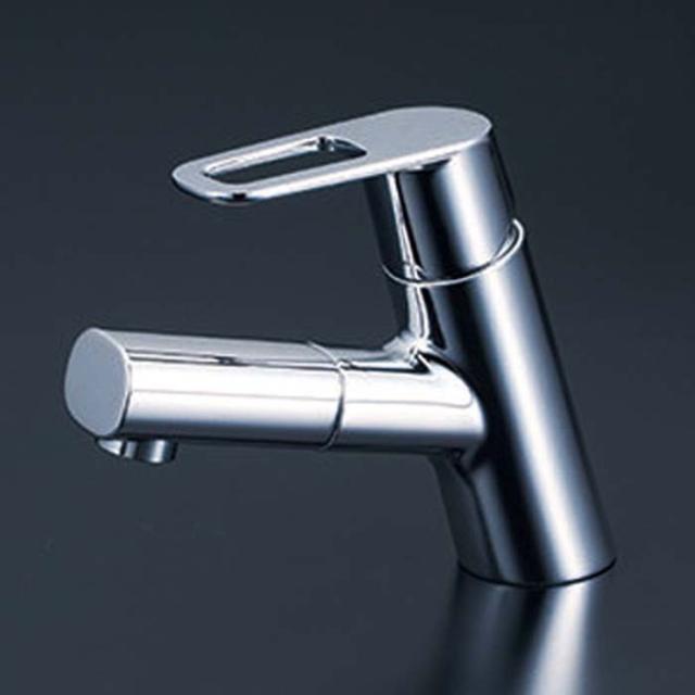 KVK FSL150DETHS シングル混合栓(ｅレバー) 撥水(代引不可)の通販は
